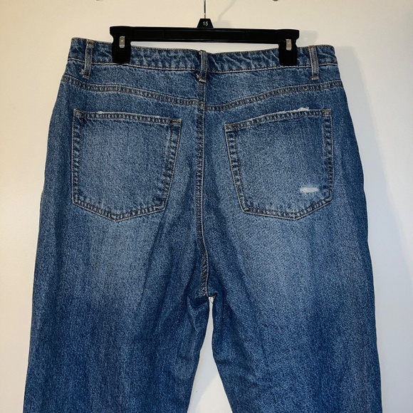 90s Boyfriend Ripped Jeans sz 15 All Button Relaxed Vanilla Star - Picture 4 of 11